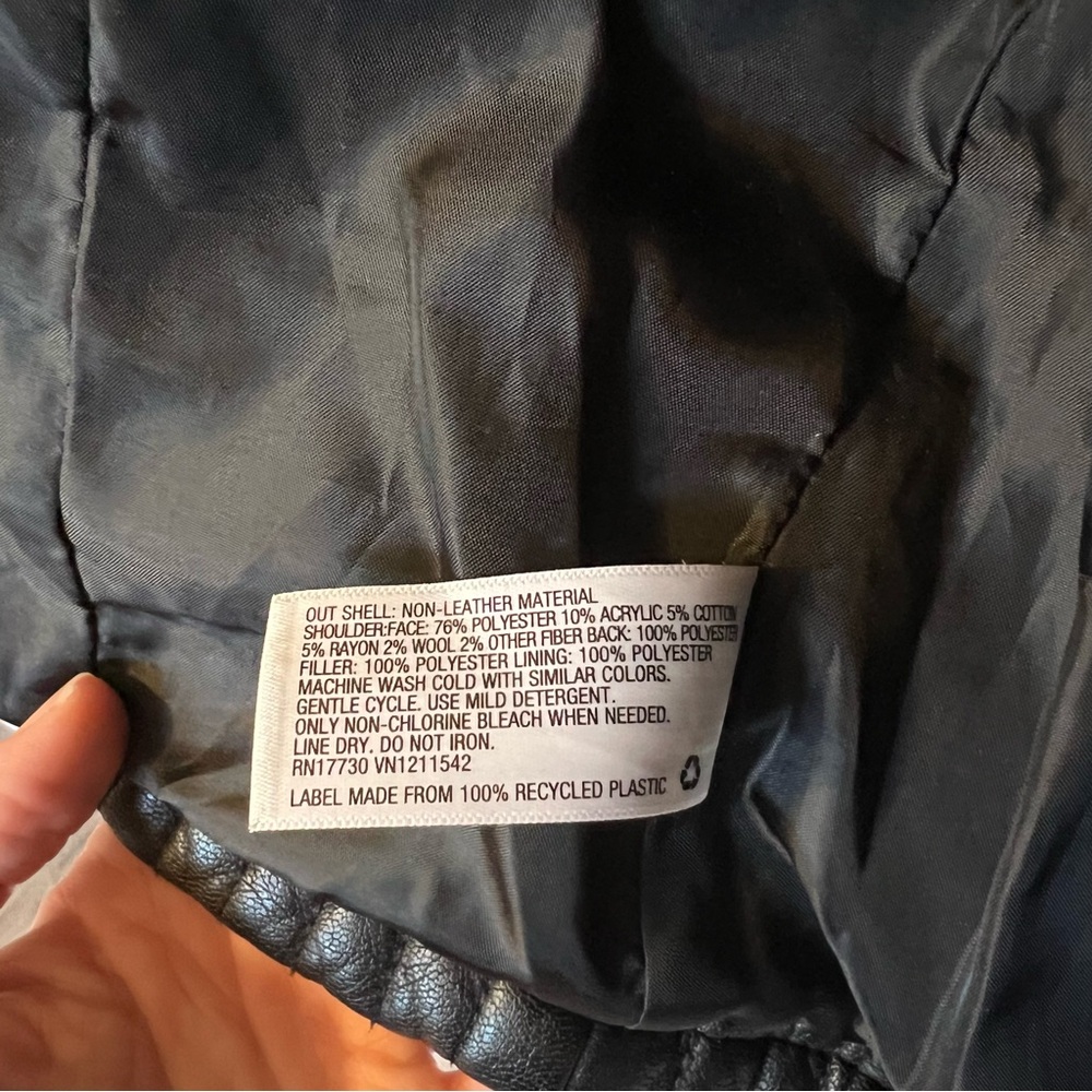Faux Leather Jacket - Picture 9 of 10